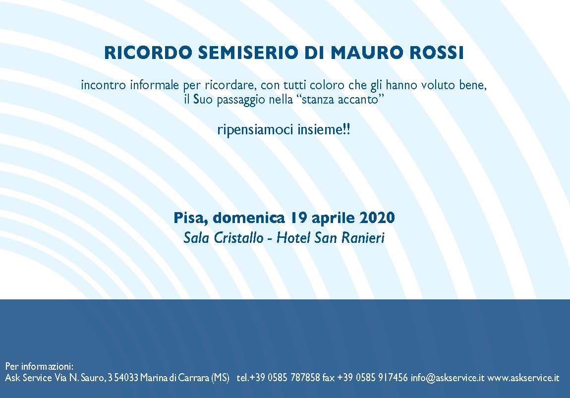 RICORDO SEMISERIO DI MAURO ROSSI