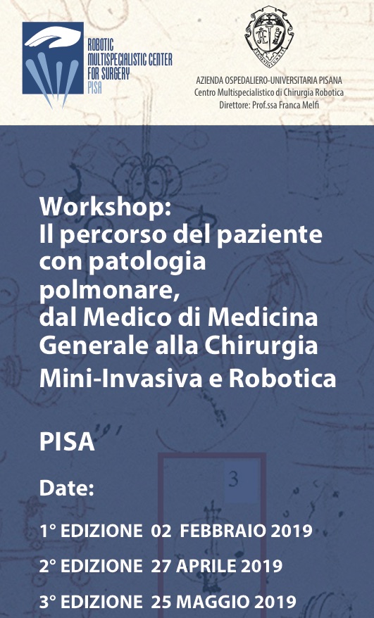 WS: Il percorso del paziente con patologia polmonare, dal medico di Medicina Generale alla Chirurgia Mini-Invasiva e Robotica