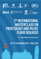 2nd INTERNATIONAL MASTERCLASS ON PROCTOLOGY AND PELVIC FLOOR DISEASES - 16/17 SEPTEMBER 2021 - PISA - ITALY