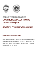 CORSO TEORICO PRATICO LA CHIRURGIA DELLA TIROIDE Tecnica chirurgica